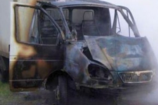 Под Волгоградом на трассе А-260 сгорела грузовая «Газель»