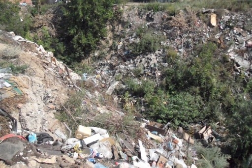 В Волгограде компания замусорила строительными отходами Ельшанский овраг