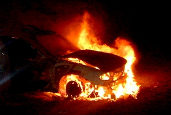 Пожар под Волгоградом в Новой Панике: дотла выгорел автомобиль