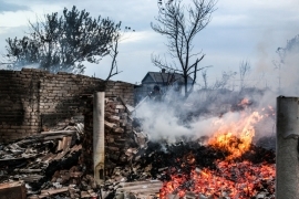 В Волгоградской области при пожаре погибли двое детей