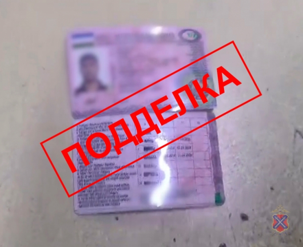В Волгоградской области задержали водителя с фальшивыми правами