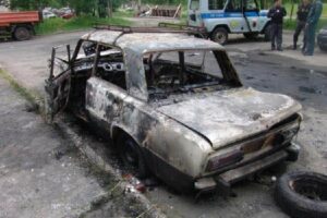 Пенсионер сгорел заживо при взрыве газа в авто