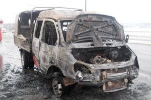В Волгограде сгорела старенькая «Газель»