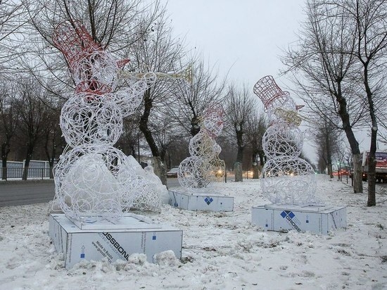 В Волгограде на проспекте Жукова появится новогодняя композиция