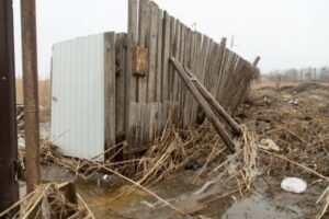 В Городище несколько улиц затопила талая вода