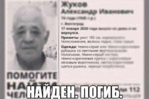 74-летнего пропавшего волгоградца нашли мертвым