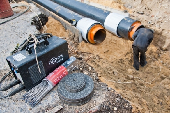 В центре Волгограда ликвидирована крупная течь трубопровода